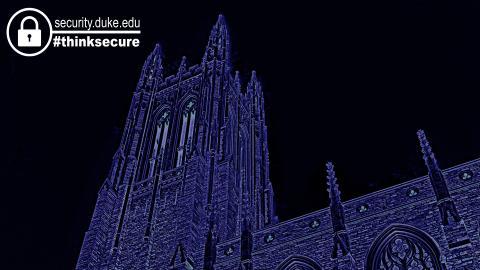 Duke University Think Secure Zoom Background